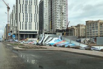 Ураган в Астане: За медпомощью обратились 13 человек