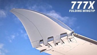 В США одобрили конструкцию складного крыла для пассажирского самолета Boeing 777X