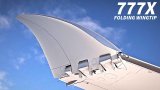 В США одобрили конструкцию складного крыла для пассажирского самолета Boeing 777X