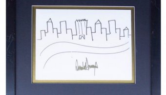 На аукционе продадут рисунок Трампа