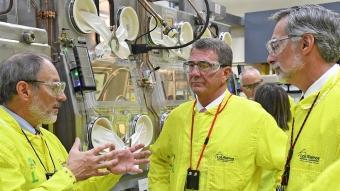 Google Executive and US Defense Chief Visit Nuclear Laboratory